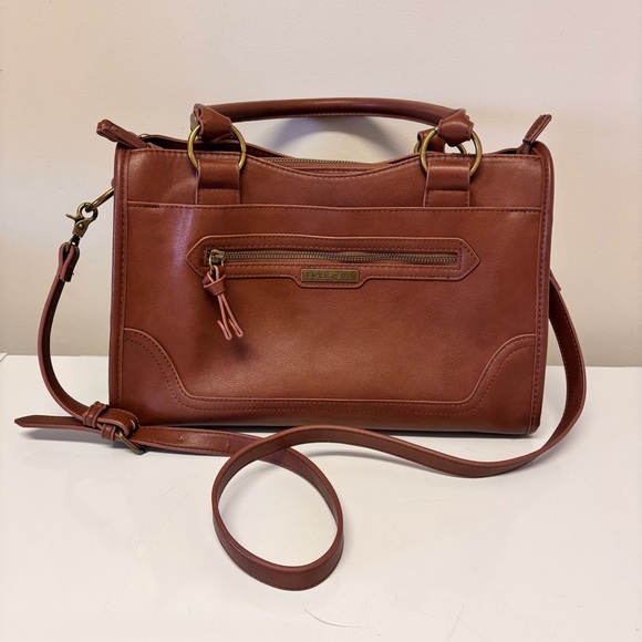 FRYE AND CO. Handbags - Frye & Co. Faux Leather Satchel Crossbody Bag Women